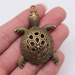 20 pz/borsa 55x37mm argento antico placcato bronzo antico placcato in lega di zinco <span class=keywords><strong>grande</strong></span> tartaruga tartaruga Cuckold Charms pendenti ABD-C13051 - Product Image 5