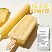 Poudre en gros pour sucettes glacées, sac de 1 kg, saveur ananas, pour la fabrication de bâtonnets glacés et de sucettes glacées, certifiée Halal