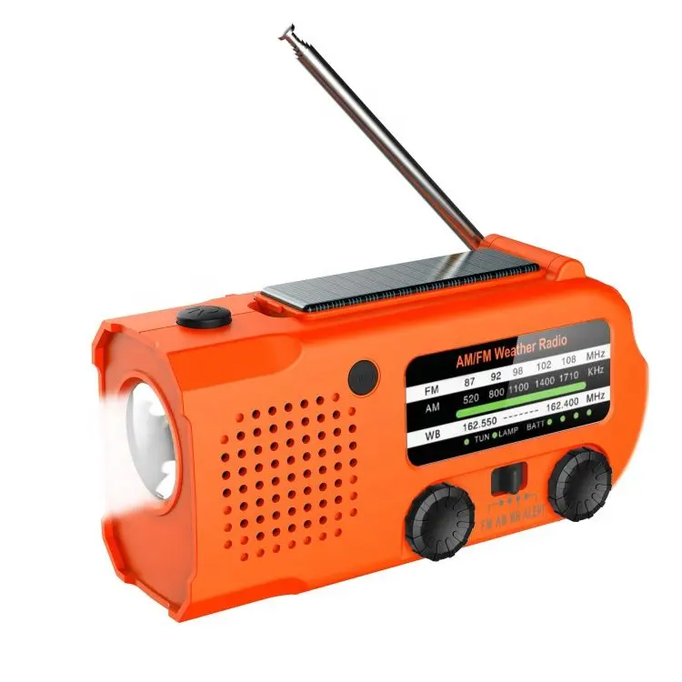 XSY-299 Radio FM AM Crank Solar Power Emergency Radio World Receiver