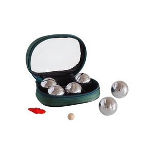 Boules de pétanque miniatures françaises ZQURE 32,5 mm avec sac de protection transparent pour jeux en intérieur et en extérieur - Product Image 4