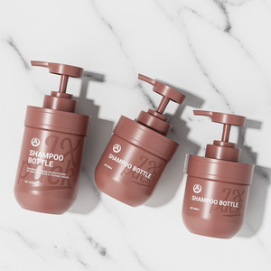 Thiết Kế Mới Độc Đáo Cá Nhân Chai Dầu Gội Bao Bì 300Ml 500Ml Tùy Chỉnh Rỗng Cơ Thể Nhựa Rửa Gel Tắm Chai Với Bơm - Product Image 1