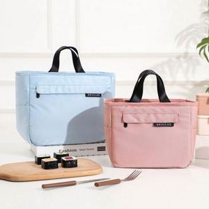 Sac à bento portable personnalisé avec logo, isotherme, grande capacité, en tissu Oxford, avec feuille d'aluminium PE épaissie, tendance estivale USA - Product Image 4