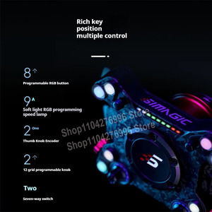 Volant de course SIMAGIC <span class=keywords><strong>NEO</strong></span> X <span class=keywords><strong>330</strong></span> pour simulateur de jeu, volant GT en fibre de carbone avec boutons programmables, fabriqué en Chine continentale - Product Image 4