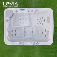 Jets de massage de luxe Baignoire spa à remous 1 ~ 5 personnes Spa extérieur moderne Jacuzzier Spa avec Balboa Gecko JOYONWAY