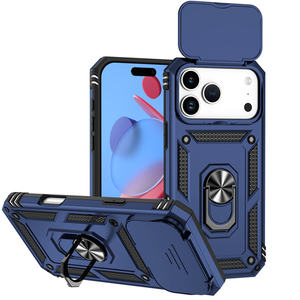 <span class=keywords><strong>Coque</strong></span> arrière hybride TPU PC Lichicase avec protection coulissante pour appareil photo et anneau de maintien pour téléphones OPPO A57 A77 A57S N300 - Product Image 3