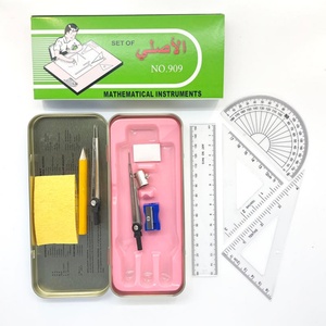 Compas de géométrie en métal, boîte de papeterie mathématique en gros, ensemble de fournitures scolaires pour la rentrée des classes pour enfants - Product Image 2