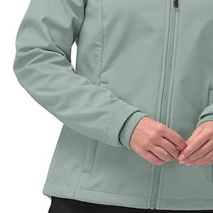 Chaqueta Softshell impermeable para deportes al aire libre para mujer a precio de fábrica chaquetas de manga larga y cortavientos para mujer - Product Image 2