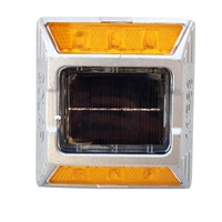 Haute luminosité filaire LED goujons de route mise à niveau Structure IP68 étanche en aluminium solaire marqueur de route sécurité routière extérieure