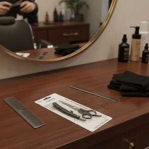 CASAMAX WL CV-1206 Set Forbici da Barbiere con Lama in Acciaio e Manico in Plastica e Rasoio - Strumenti per Taglio Capelli - Product Image 3