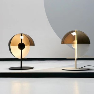 Lámpara de mesa de diseño creativo E27 LED con forma de sol, luz de escritorio hemisférica para decoración de sala de estar y dormitorio - Product Image 4