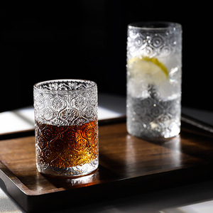 Bán Buôn Hoa Khắc Thủy Tinh Ins Phong Cách Sang Trọng Cà Phê Uống Cup Rock Rượu Vang <span class=keywords><strong>Pint</strong></span> Whiskey Nước Thủy Tinh - Product Image 5