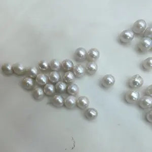 baroque Natural Freshwater 10-11mm Ak near round pearls Loose beads single beads for jewelry Making wholesale