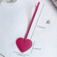 Nouveau Pendentif de Sac en Cuir PU en Forme de Cœur YY, Breloque de Sac à Main, Cadeau de Noël, Breloque pour Sac Fourre-tout et Sac à Dos