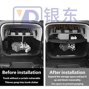 Accessoires automobiles Pièces de <span class=keywords><strong>voiture</strong></span> Rideau de rangement de <span class=keywords><strong>coffre</strong></span> Compartiment de rangement Étagère de rangement supplémentaire pour hayon pour Jetour G700 - Product Image 2