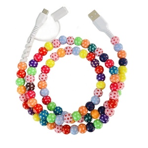 Nuovo Cavo USB Type-C Portatile 2026 Jelly Colorato con Design Gioiello di Moda con Perline Acriliche per Telefono Cellulare - Product Image 6
