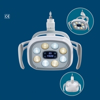 Lampe de plafond dentaire avec caméra intégrée, éclairage de 8000 à 40000 LX et température de couleur de 3500 à 5500 K pour fauteuil dentaire