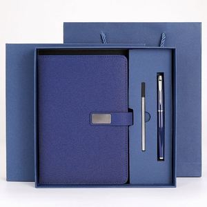 Custom Office Notebook Pen Set Corporate Business <b>Gifts</b> for Father's Day Promotional Conference Items - Product Image 2