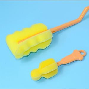 Ensemble de brosses à biberon et à tétine avec manche rotatif en forme d'ours, pour le nettoyage des biberons de bébé, avec tête en éponge douce - Product Image 1