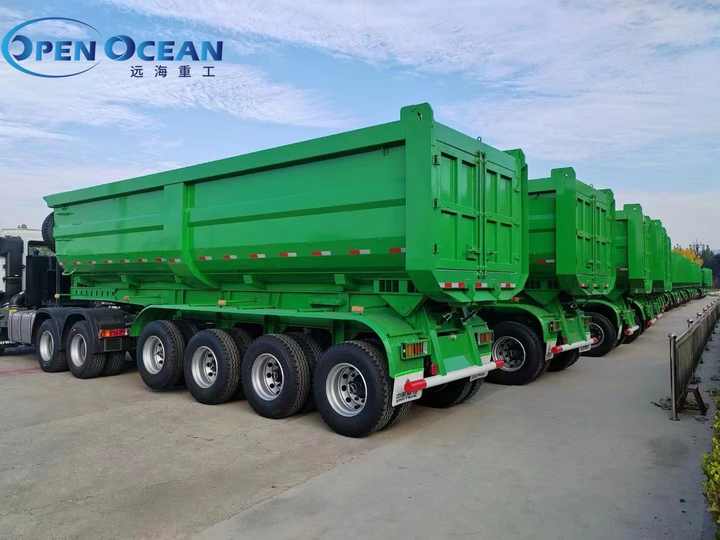 Factory manufacturing 4axis dump semitrailer 60t 40 cubic meters U