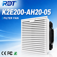 Ventilateur axial à haut débit d'air K2E200-AH20-05, ventilateur de refroidissement industriel, solution de ventilation à faible bruit, application d'équipement HVAC