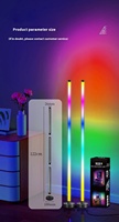 Lámpara de Pie LED Empalmada de Estilo Nórdico para Sala de Estar y Dormitorio Luz de Noche Luz de Ambiente para E-sports