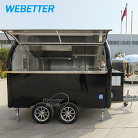 Camion de nourriture mobile WEBETTER avec cuisine complète, mini remorque de restauration rapide, cuisine à desserts, chariot de nourriture pour hot-dogs, petite remorque de nourriture