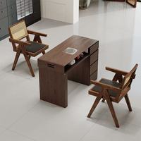Table de manucure multifonctionnelle Chuque Hot moderne en bois massif, simple ou double, pour hydrothérapie, pour salon de beauté