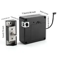 Serrures de porte d'armoire RFID invisibles 13,56 MHz pour tiroirs intelligents, cartes IC, serrures électroniques RFID cachées DIY en bois, application TTLock