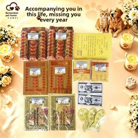 Kit de Fournitures Cérémonielles pour Animaux de Compagnie en Gros – Offrandes Cérémonielles en Papier Assorties, Tributs en Forme d'Os pour Services Funéraires Commémoratifs de Chats et Chiens