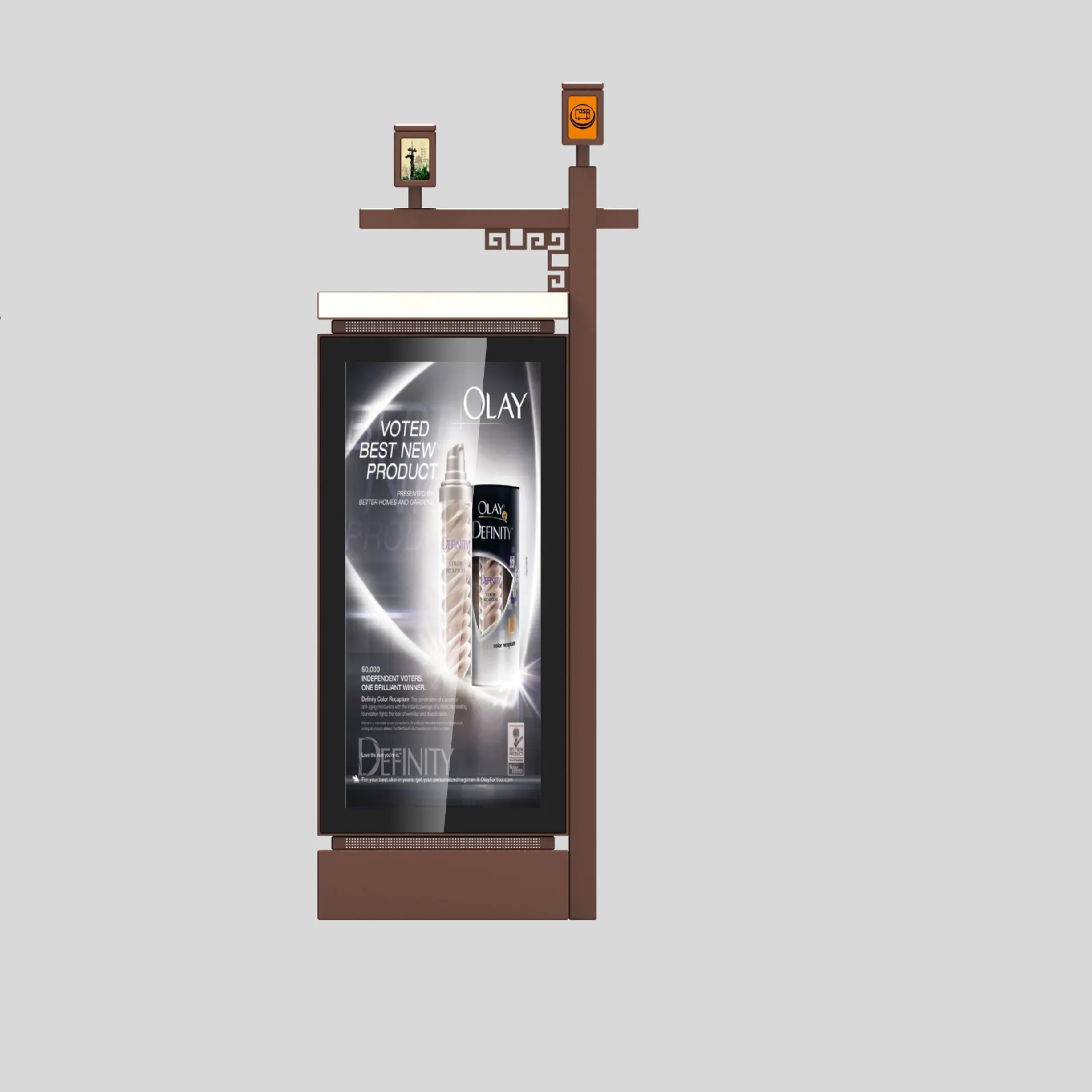 Açık su geçirmez reklam makinesi video oyuncu ekranı ekran kiosk taksi dur otobüs dijital tabela