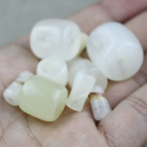 White <b>Jade</b> Three Way <b>Buddha</b> Head Pendant 19-20MM For Bodhi Prayer Beads Jewelry Accessories Religious Ceremonies Unisex - Product Image 4