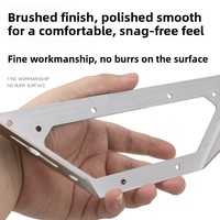 Support d'angle universel en acier inoxydable, fixation à trois côtés, modèle de fixation multifonctionnel à montage inversé