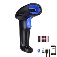 Scanner de codes à barres CCD 1D filaire USB Scanneurs de codes à barres portables Pistolet Supermarché Numérisation Stock 300/s Vitesse de numérisation Couleur noire