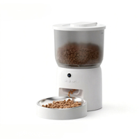 Distributeur de nourriture intelligent pour animaux de compagnie avec télécommande 3L : caméra HD, audio bidirectionnel, minuterie WiFi/application, double alimentation de secours, plastique écologique pour chat/chien