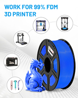 COLIDO 1kg PETG filamen biru untuk printer 3D kekuatan tinggi 1.75mm Diameter presisi (+/- 0.03mm) tidak ada sumbat rapi arus bungkus