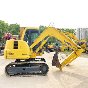 Excavatrice Komatsu Pc60 de haute qualité à bas prix mini-pelle d'occasion de 6 tonnes avec marteau brise-roche à vendre - Product Image 1