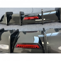 Nouveau diffuseur arrière noir brillant pour Audi A4 S4 B9 2017-2019, style S4, avec lèvre de séparation et sorties quadruples, fixation clip-on, ajustement direct pour pare-chocs d'origine