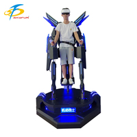 Simulateur de jeu d'arcade de vol VR pour parc à thème intérieur/extérieur, machine de tir de vol en réalité virtuelle 9D à mouvement vertical, 100 jeux