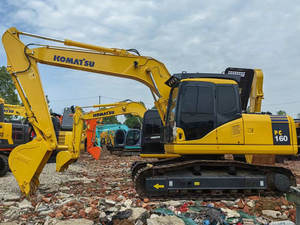 Pelles hydrauliques sur chenilles d'occasion d'origine japonaise Komatsu Pc160-7 16 tonnes Pc160 160-8 pelleteuses à godets d'occasion - Product Image 3