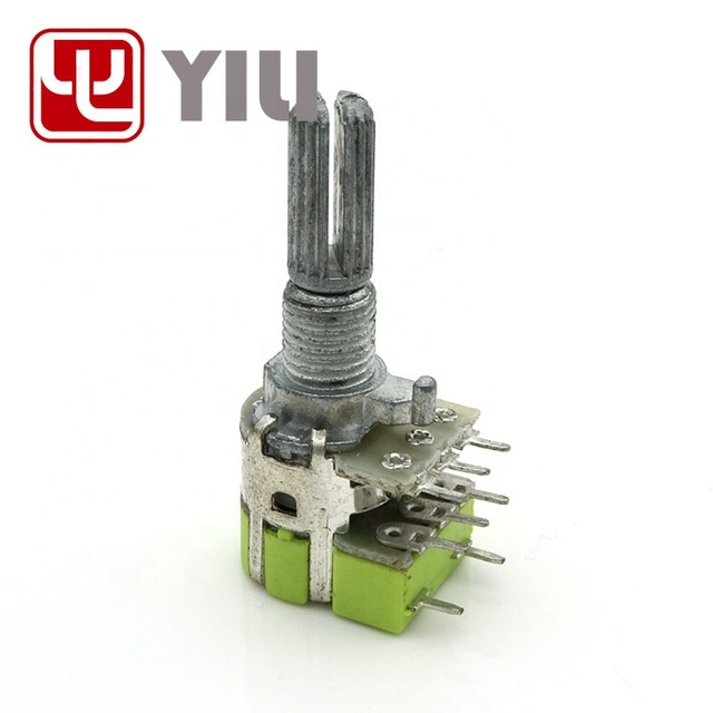 8 Pins Rotary Potentiometer 12mm  Dual Gang Potentiometer Switch