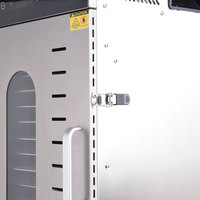 Hoge-efficiëntie elektrische roestvrijstalen machine voor het drogen van vlees (jerky), 16-trays droger, milieuvriendelijk, geoptimaliseerd voor rundvlees, varkensvlees en kip.