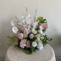Y-P037 Boule de fleurs artificielles en soie, arrangement floral personnalisé, centre de table de mariage, pour événements, fêtes et décoration intérieure - Grande Vente