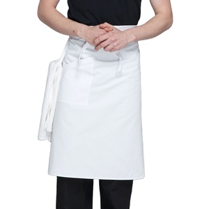 Checkedout Khuyến mãi giá rẻ eo Nhiều màu Polyester và Cotton nửa trắng tạp dề với một túi - Product Image 1