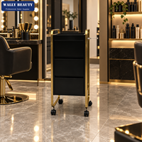 Chariot de rangement professionnel pour spa et salon, organisateur d'équipement de beauté avec 3 tiroirs, plateau supérieur et roulettes