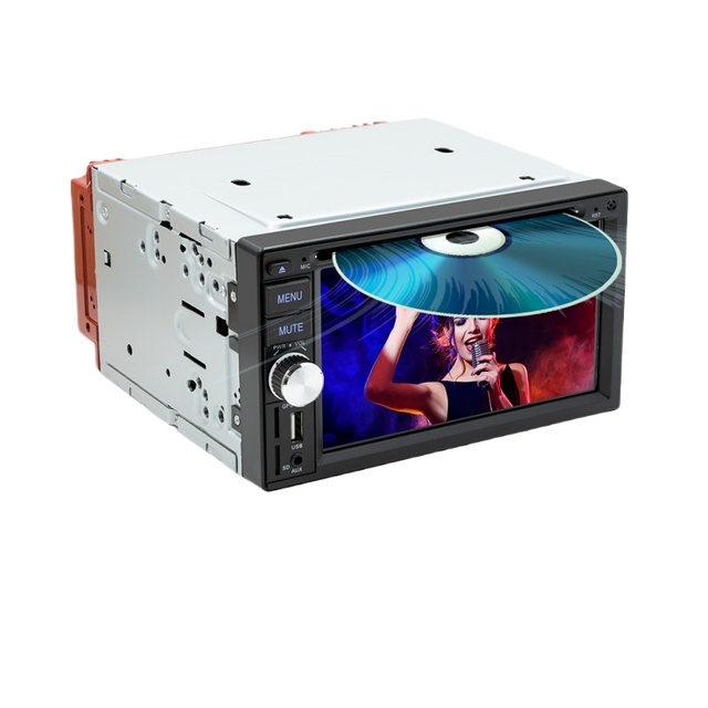 6.2\" 1Din Universal Long Body Carplay Android Auto Car DVD/CD/VCD Player RDS/FM/AUX-in/USB S4800 Car 2 Din MP3 RGB