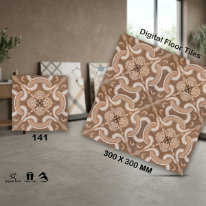 Carreaux de sol en céramique numérique émaillés mats Vistaar, imitation cuir texturé, 300x300mm, 400x400mm, pour salle de bain et couloir - Product Image 4