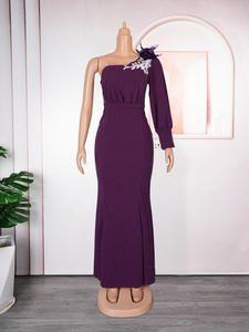 Nuovo arrivo <span class=keywords><strong>abito</strong></span> da sera lungo monospalla <span class=keywords><strong>per</strong></span> donne africane <span class=keywords><strong>abito</strong></span> da damigella d'onore del nuovo anno abbigliamento Casual - Product Image 6