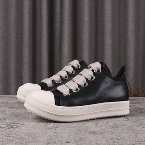 Designer Men's <b>Casual</b> <b>Shoes</b> Genuine Leather Retro Low Top Chunky Skateboard Inspired for Year-Round Sports Street Spring Winter - Product Image 1