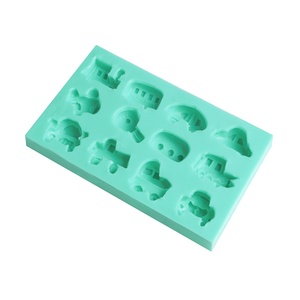 ชุดแม่พิมพ์ซิลิโคนรูปตัวการ์ตูนยานพาหนะสำหรับทำฟองดองท์ ตกแต่งหน้าเค้ก และงานวันเกิดเด็ก - Product Image 5