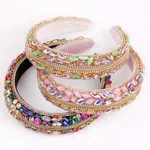 Diademas de Cristal para Mujer Hua Liyu, Diadema de Estilo Barroco con Pedrería Colorida para un Look Elegante en el Día a Día - Product Image 2